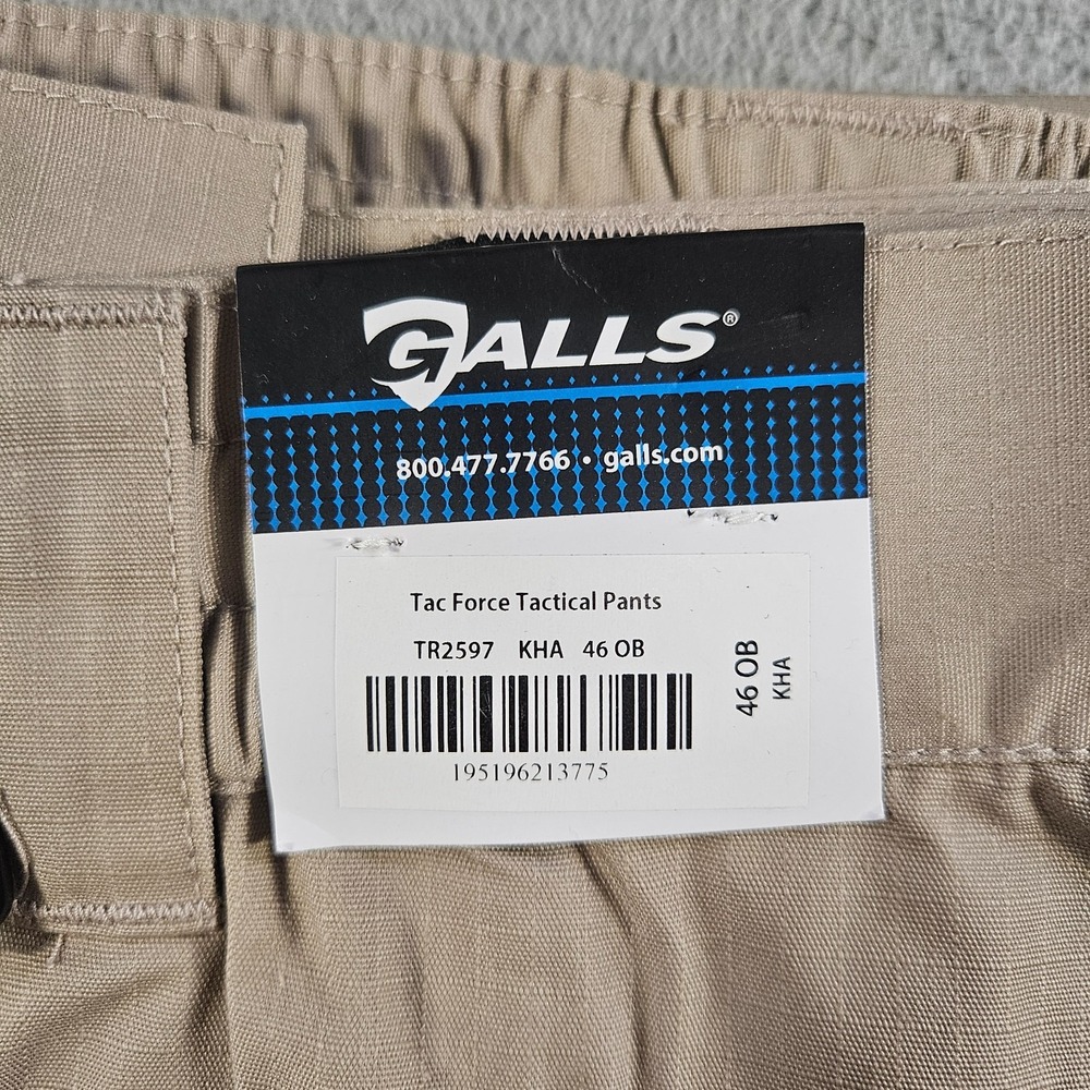 NEW GALLS Tac Force Tactical Cargo Pants Men Size 46 OB Unhemmed Light‎ Khaki